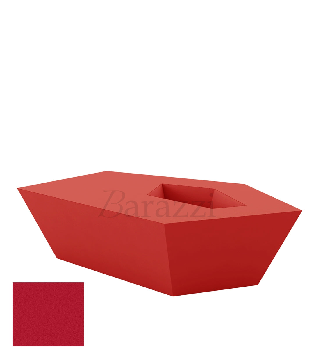 FAZ Table Basse Rouge Polyethylene Mat Vondom