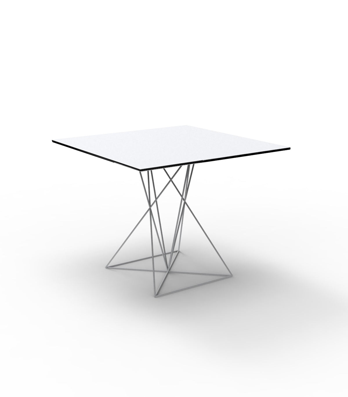 FAZ square stainless steel table - Vondom - white