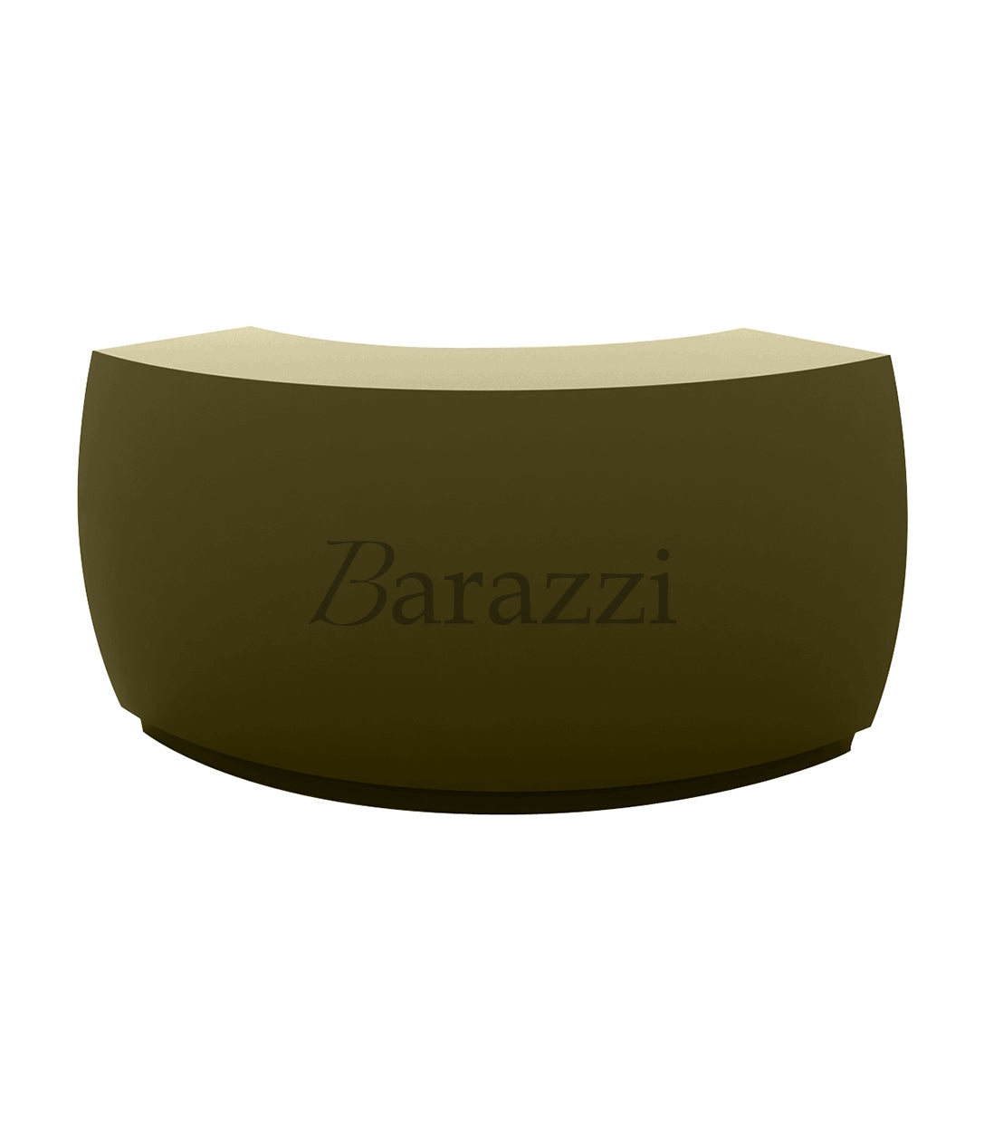 Fiesta Curved Bar with Khaki Lacquered Finish by Vondom
