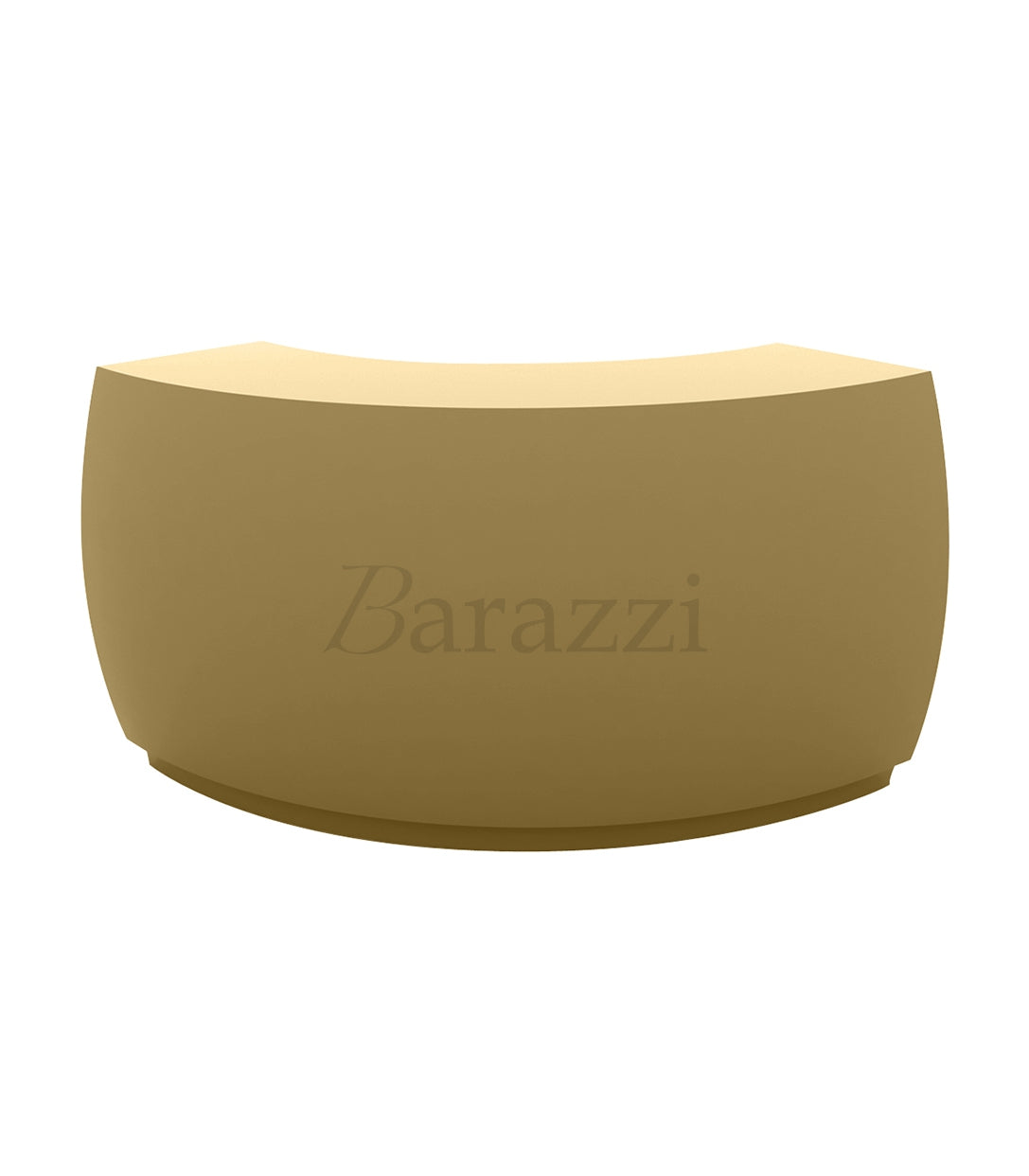 Fiesta Curved Bar with Beige Lacquered Finish by Vondom
