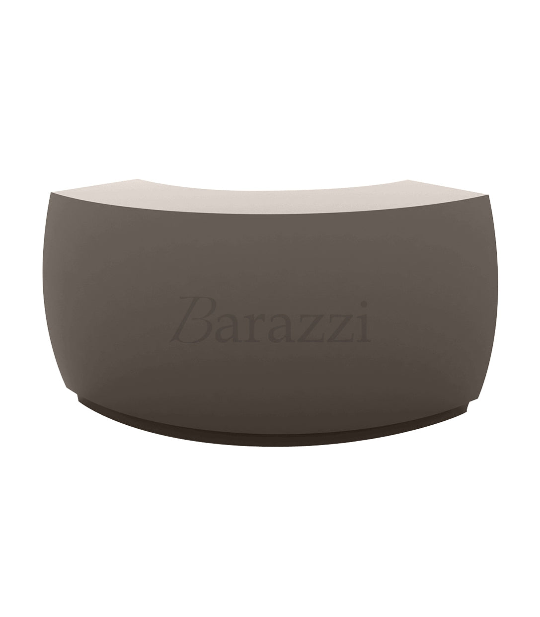 Fiesta Curved Bar with Taupe Lacquered Finish by Vondom