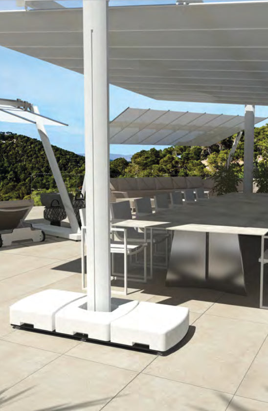 Parasol Design Flexy Large - acier inoxydable - possibilité de combiner plusieurs parasols