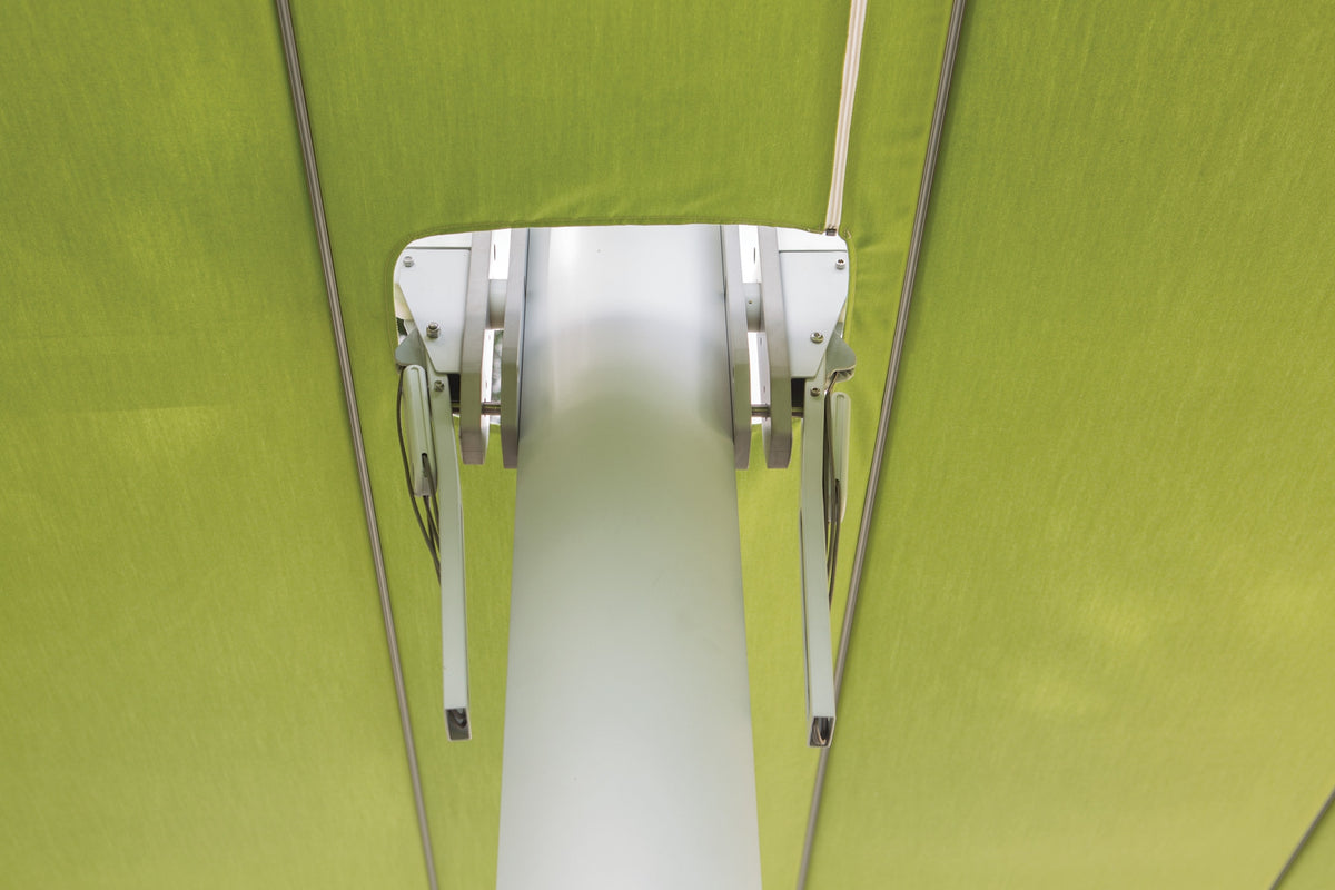 Flexy Twin Pulley Mechanism Detail and Gutter with zip (optional)