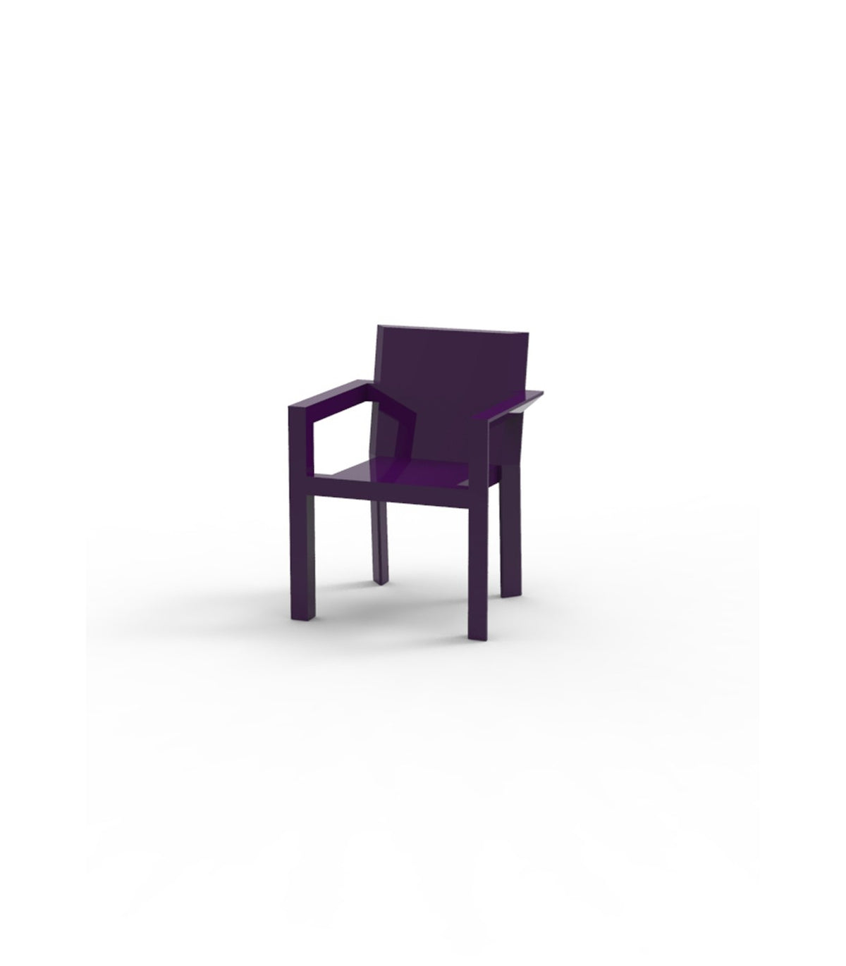Frame - Fauteuil laqué avec accoudoirs design - Vondom