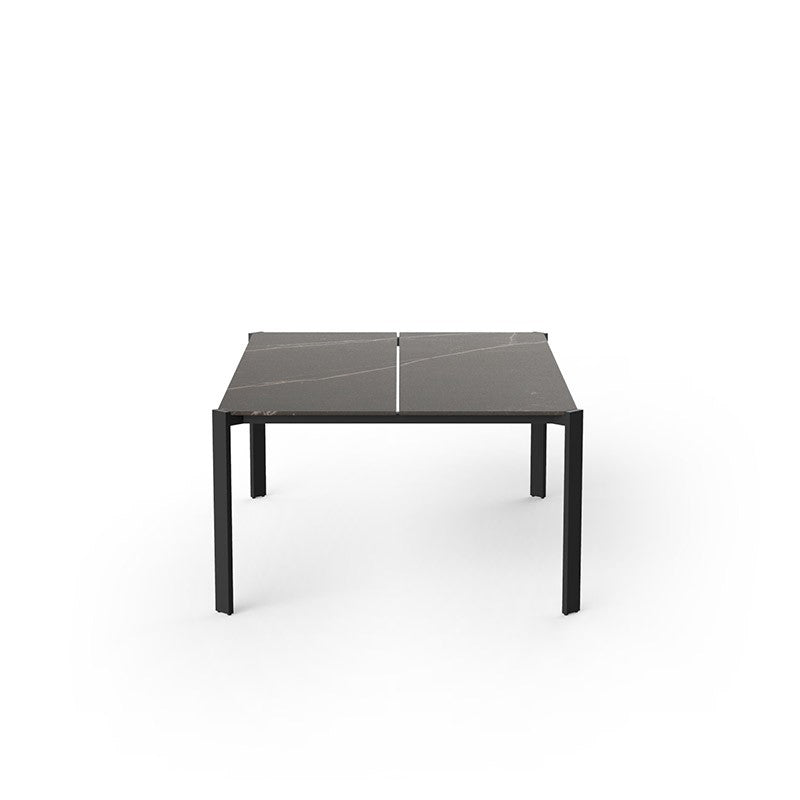 FRAME Square Coffee Table - White Aluminum Coffee Table - Vondom