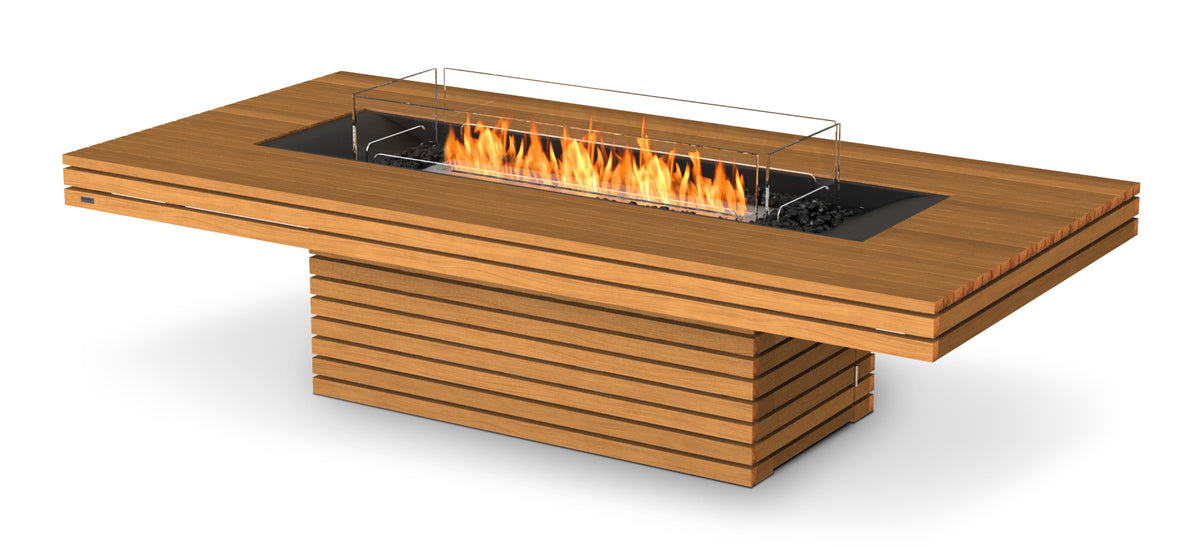 Gin 90 Fire Pit Table (Chat) - teak