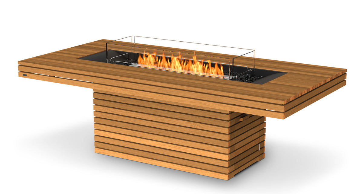 Gin 90 Fire Pit Table - teak