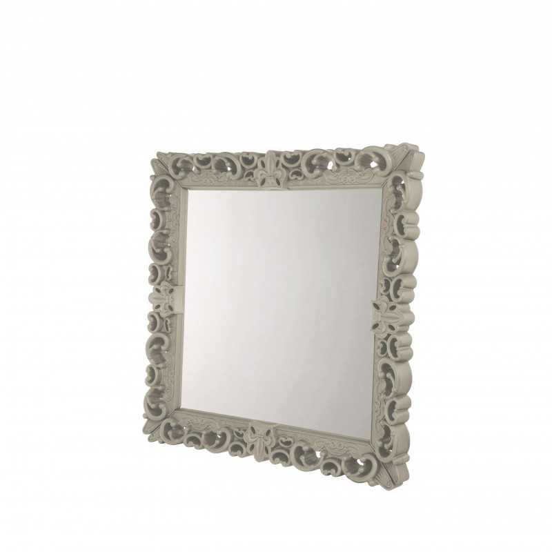 MIRROR OF LOVE L Dove Grey Large Neo Baroque Mirror Design Square