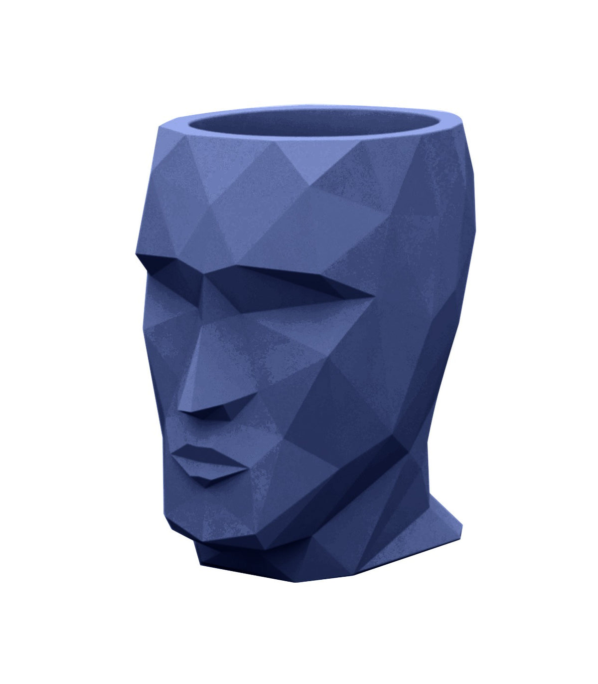 Large Flower Pot in the shape of a head - Blue - ADAN 100