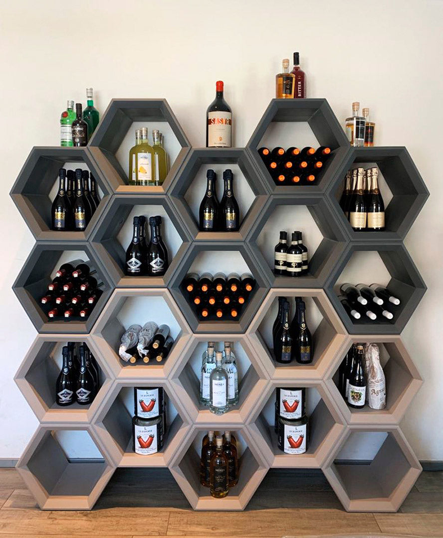 Hexa Bookshelf - Slide Design
