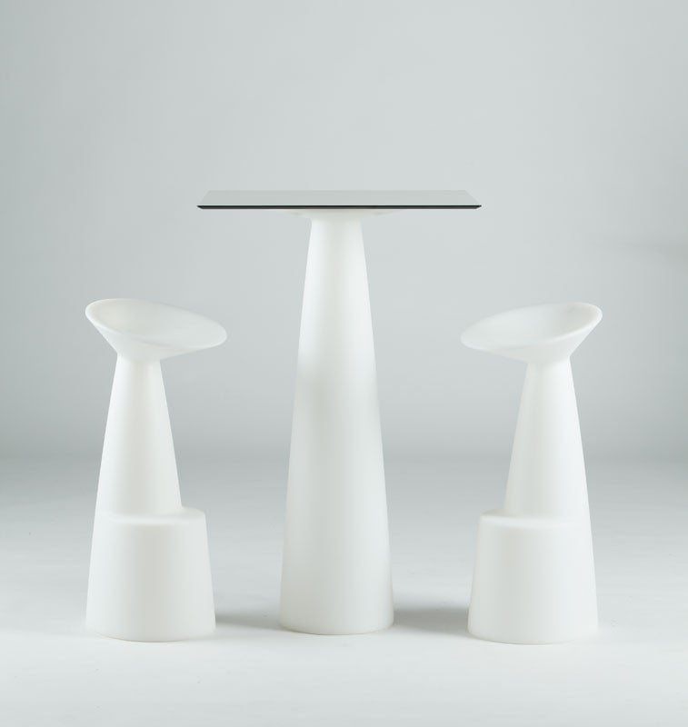 Hopla - Table Ronde pied Conique - Slide Design