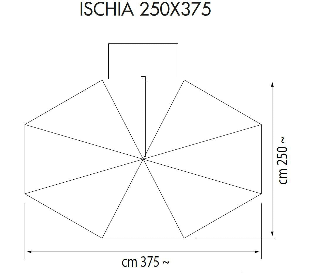 Ischia - Parasol Déporté Oval - Fim