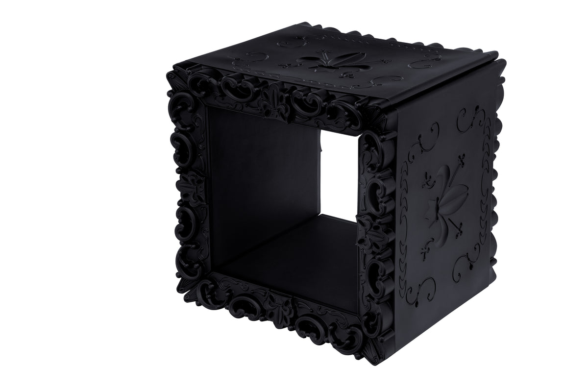 Cube Decoratif Noir Laque Joker of Love Slide Design Cote