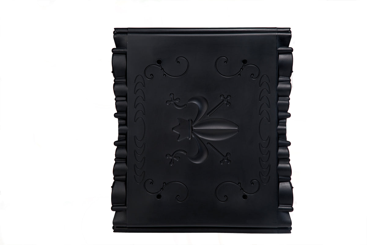 Cube Decoratif Noir Laque Joker of Love Slide Design Cote