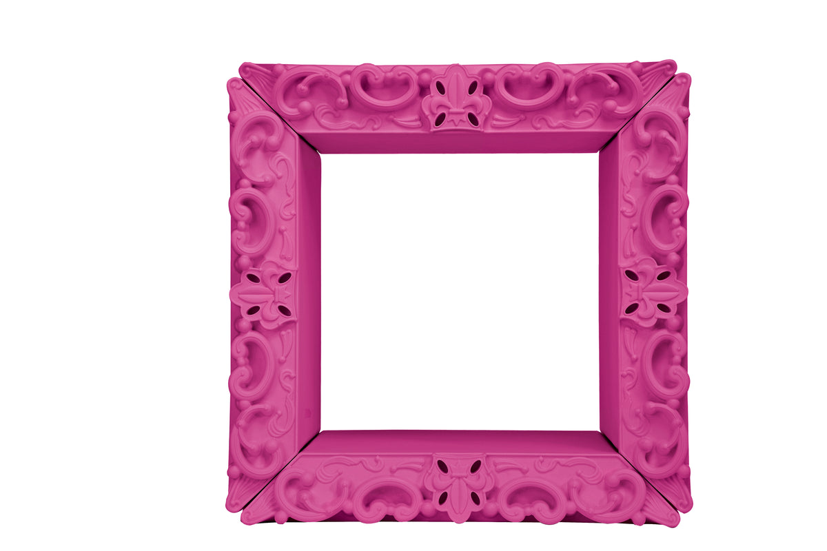 Decorative Shelve Matt Color Fuchsia Joker of Love Slide Design Front