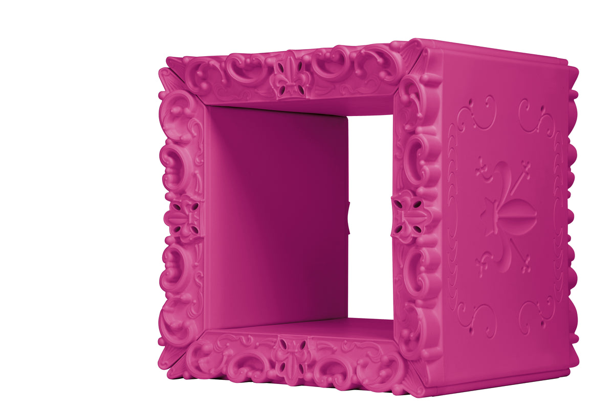 Decorative Shelve Matt Color Fuchsia Joker of Love Slide Design Angle