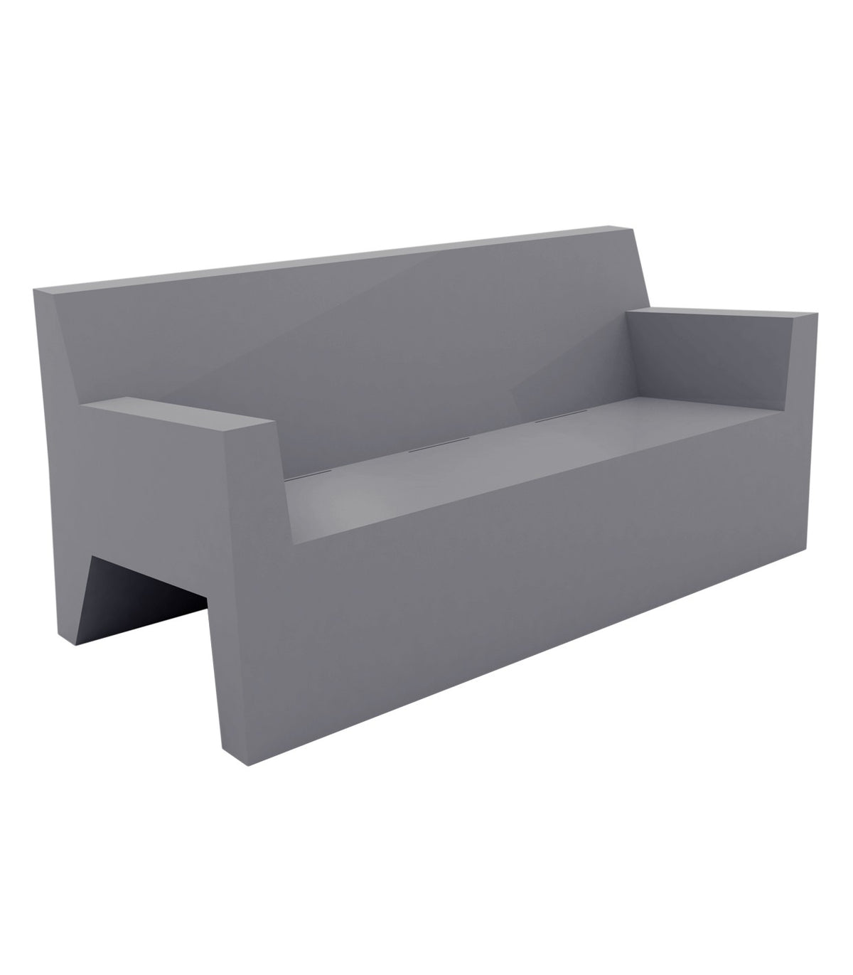 JUT sofa lacquered finish - Vondom - steel grey