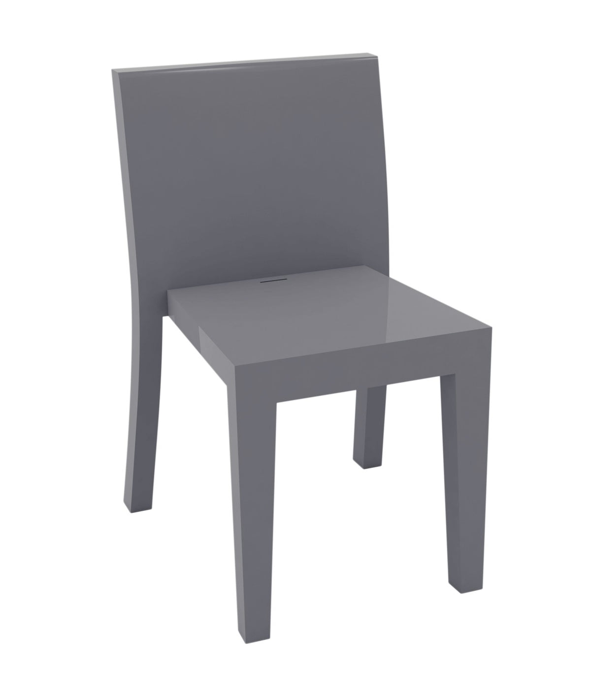 Chaise JUT laquée - gris acier