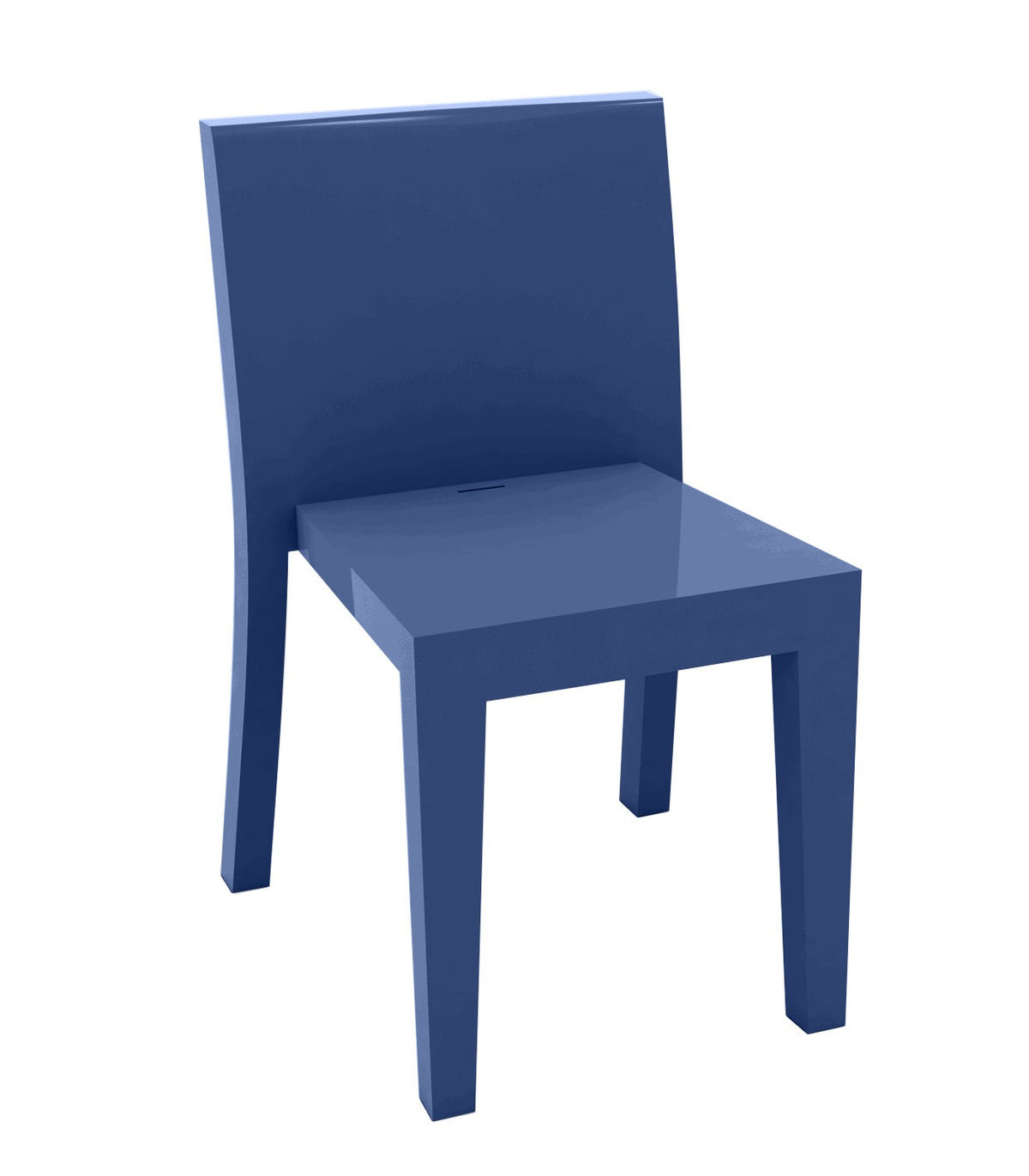 Chaise JUT laquée - bleu