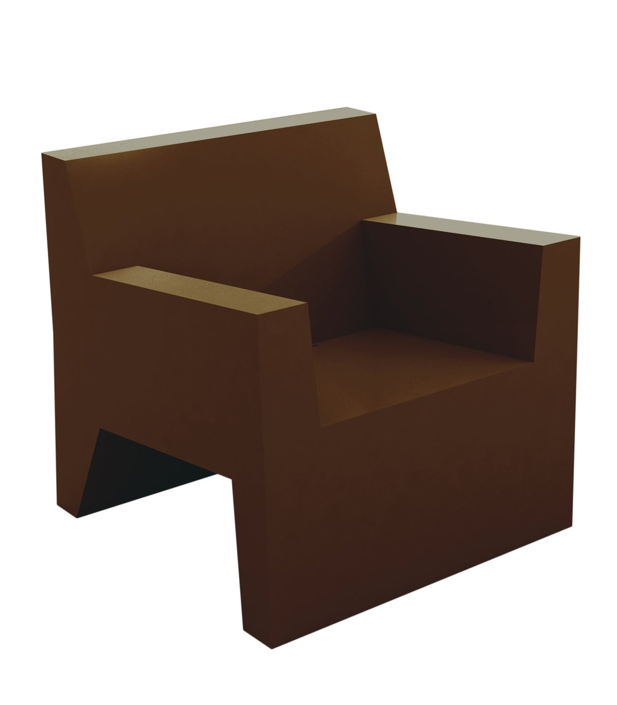 JUT lounge armchair lacquered finish - Vondom - bronze
