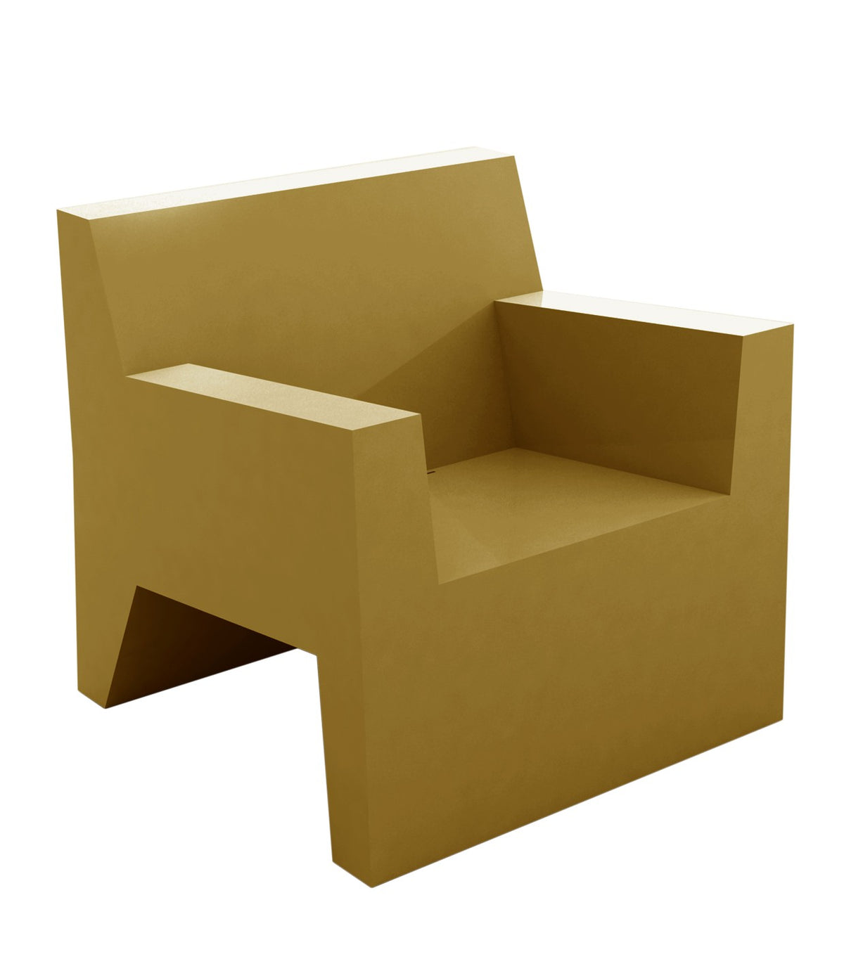 JUT lounge armchair lacquered finish - Vondom - champagne