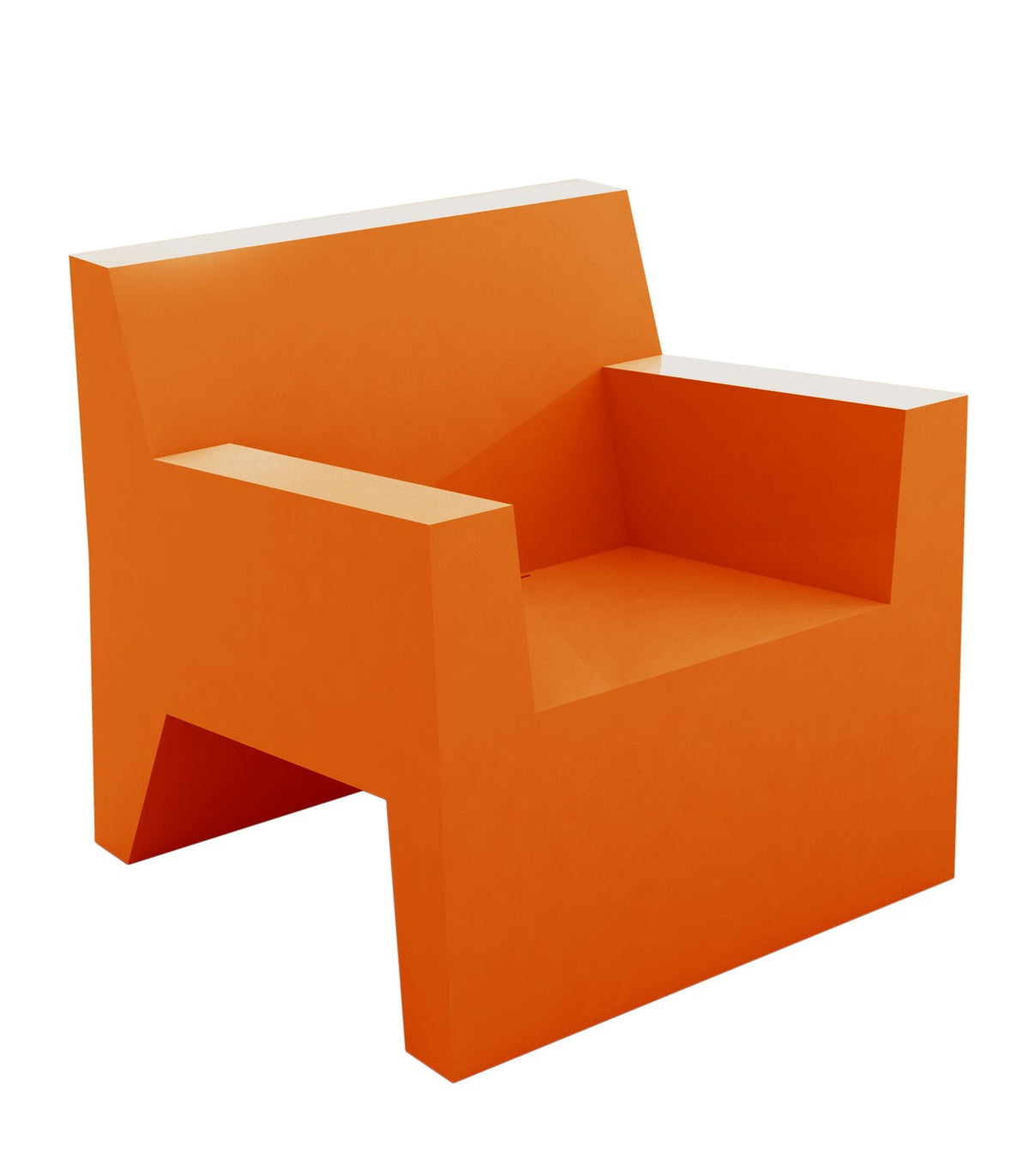 JUT lounge armchair lacquered finish - Vondom - orange