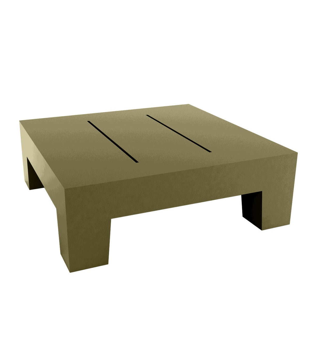 Table basse JUT Vondom laquée - khaki