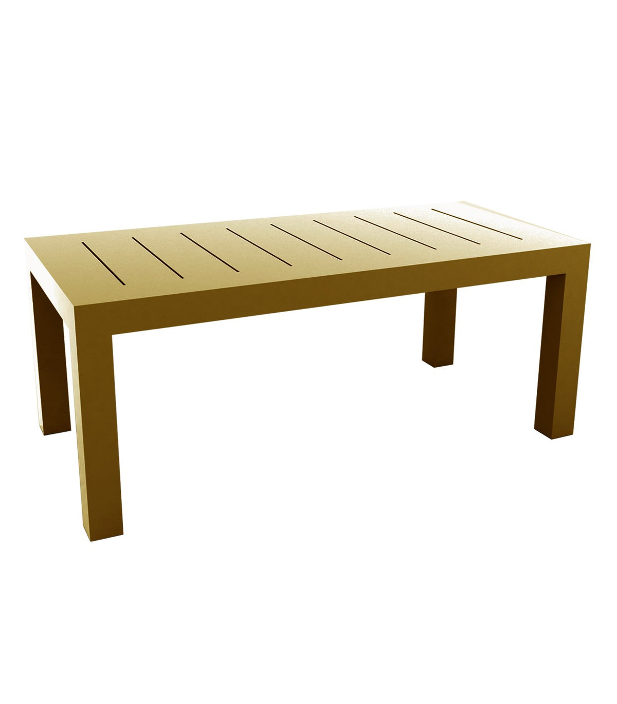 JUT large rectangular table lacquered finish - Vondom - champagne