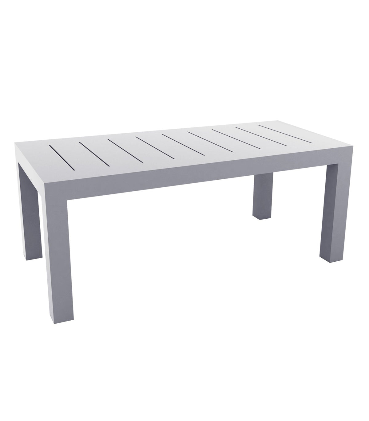 Grande table rectangulaire finition laquée JUT VONDOM - gris acier
