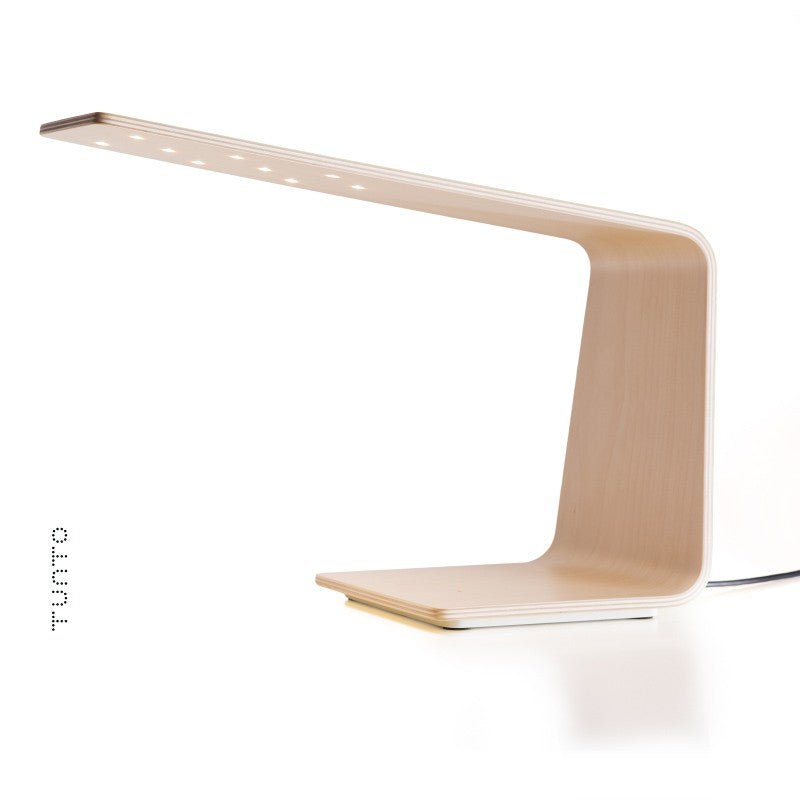 Led1 bedside LED lamp birch colour - Tunto