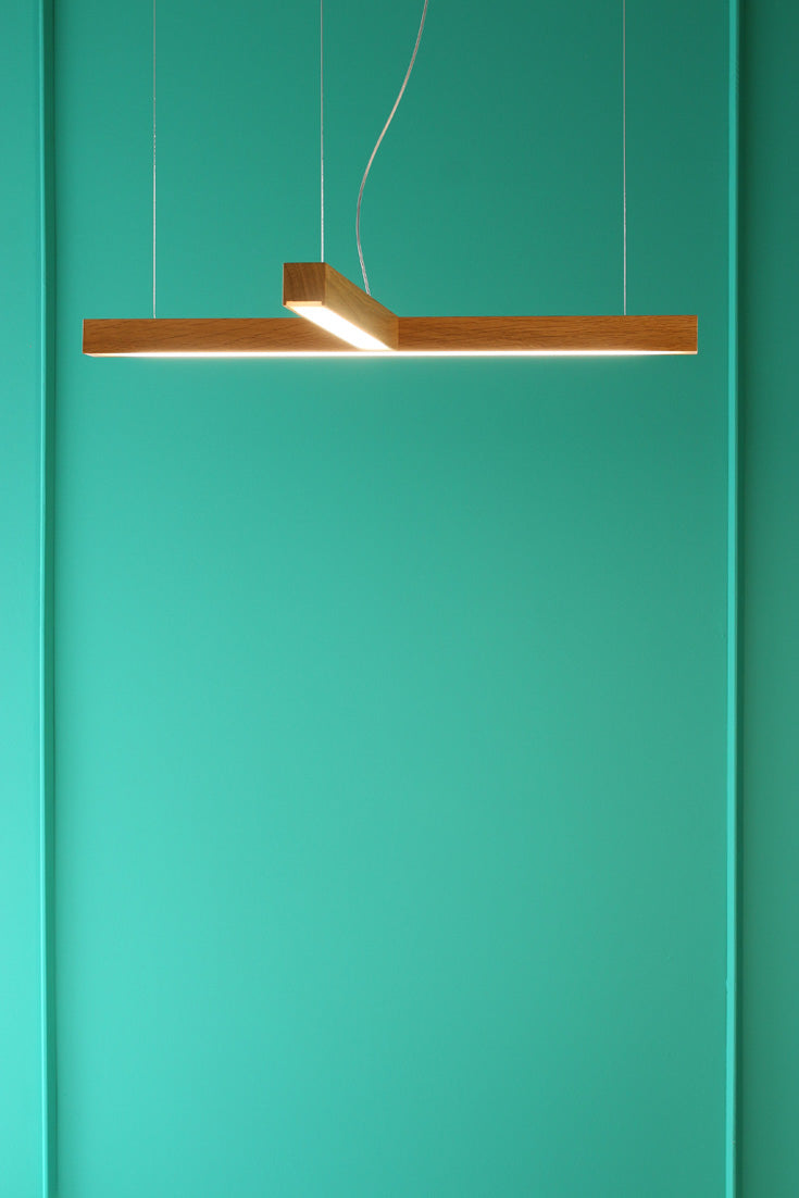 Led40 Modular Center - Suspension en Bois à Led - Tunto