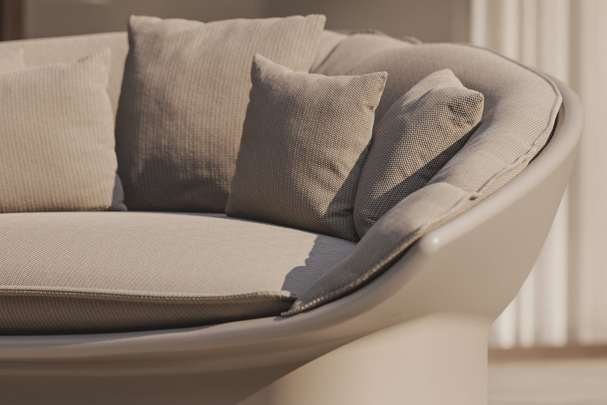 close-up of Luna Vondom daybed
