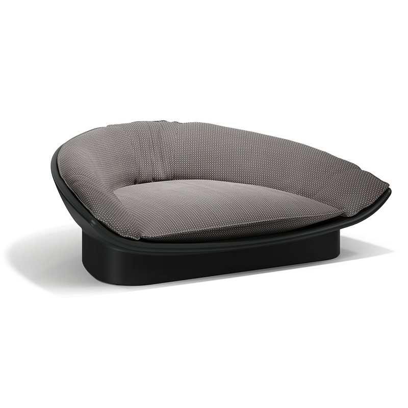 Lit de jardin Luna Vondom noir