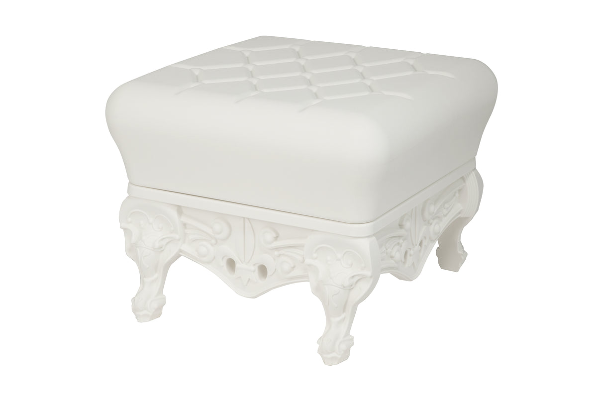 Tabouret Bas Blanc Mat Little Prince of Love Slide Design Cote