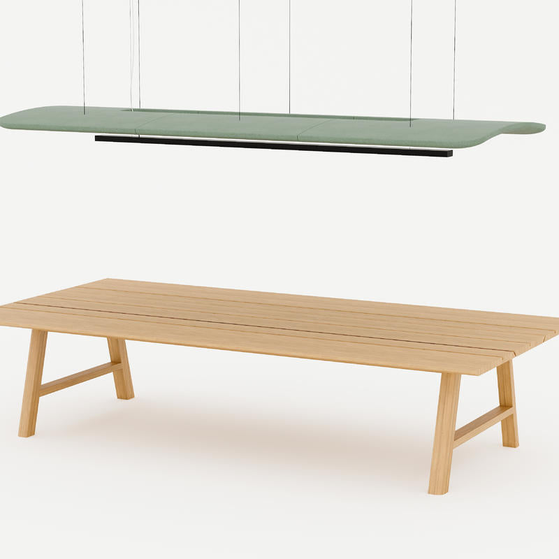 ACOUSTICS ZEPP LIGHT - Suspended Noise Control Luminaire Open-space
