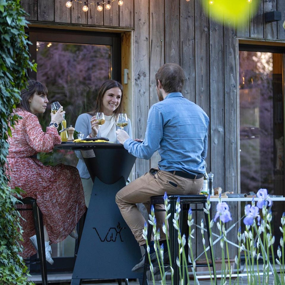 Original Restaurant Idea - MAGMA Fire Pit BBQ Table by VULX, Industrial Decorative Style