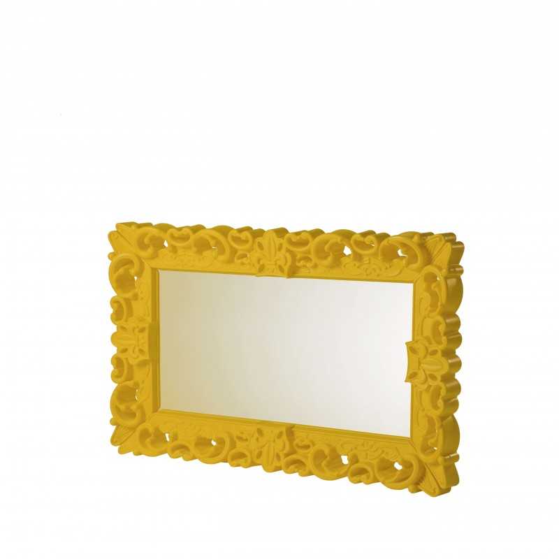 Rectangular Neo Baroque mirror - MIRROR OF LOVE M lacquered - Saffron Yellow