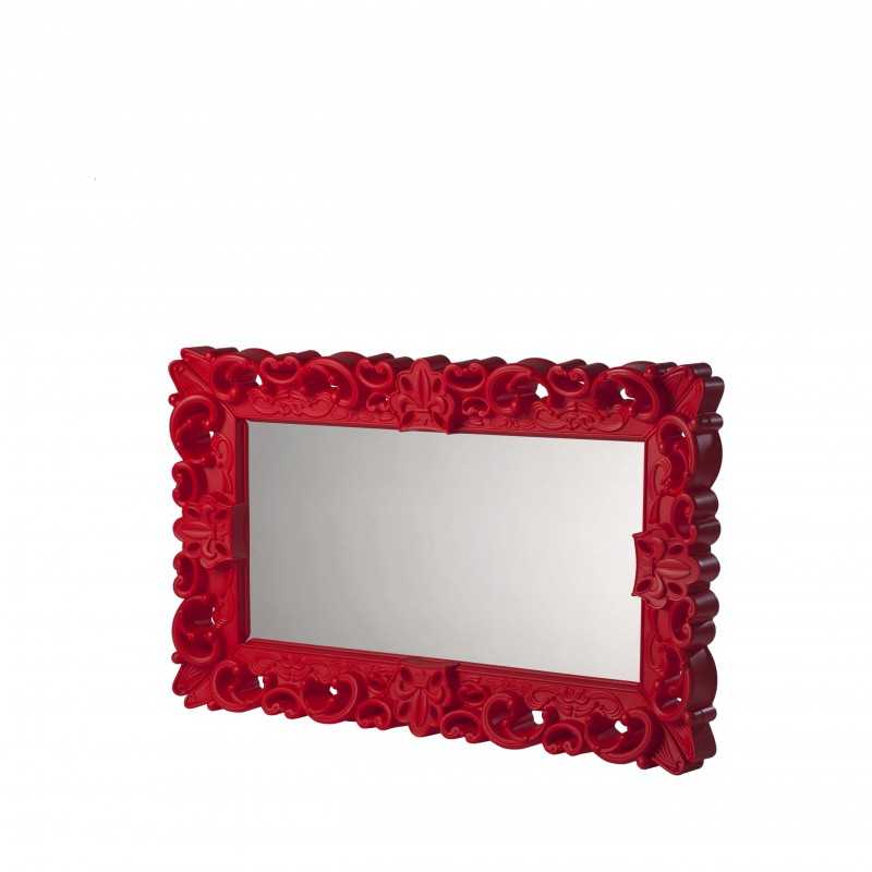 Rectangular Neo Baroque mirror - MIRROR OF LOVE M lacquered - Flame Red