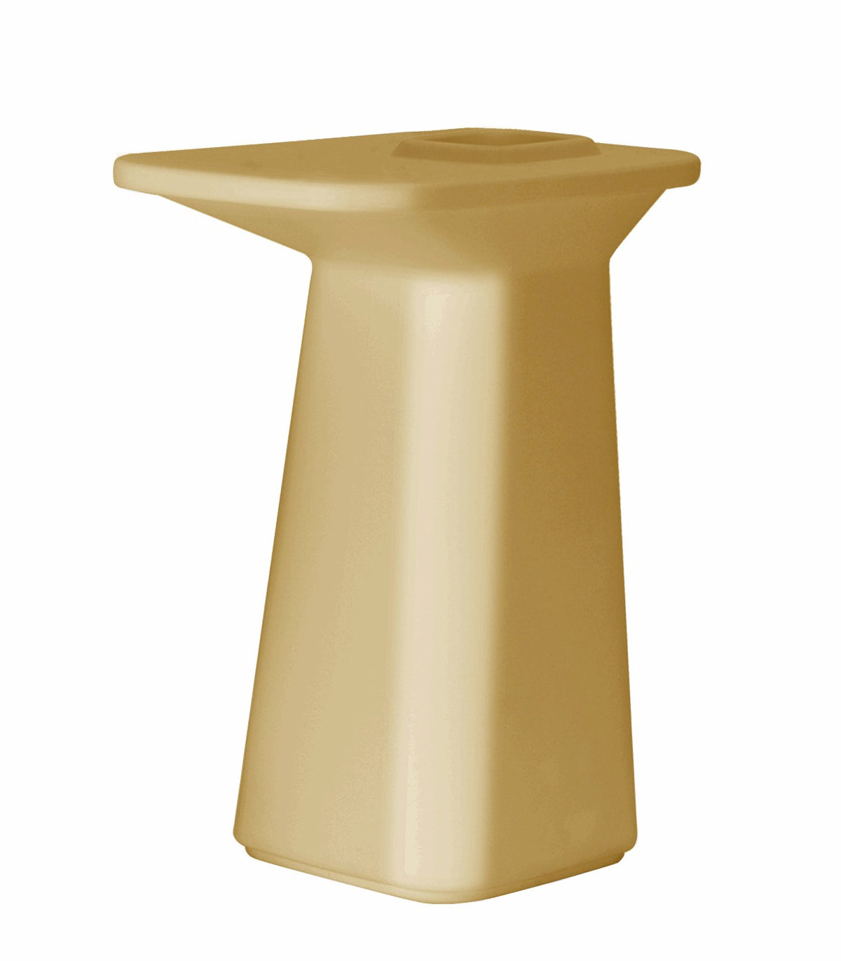 Table haute design NOMA Vondom laquée - champagne