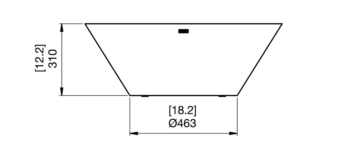 EcoSmart Fire Nova 850 dessin technique