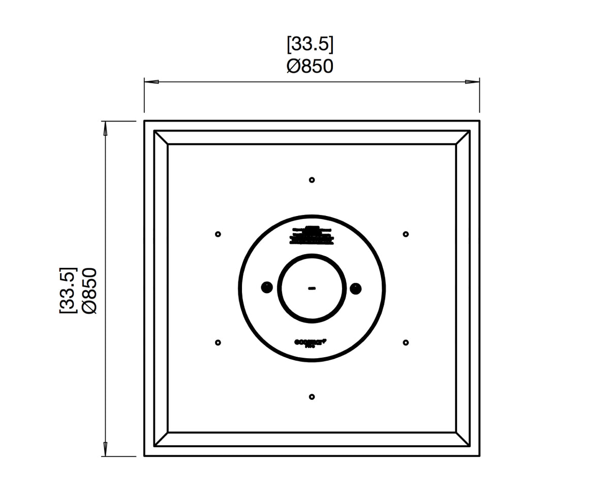 EcoSmart Fire Nova 850 dessin technique