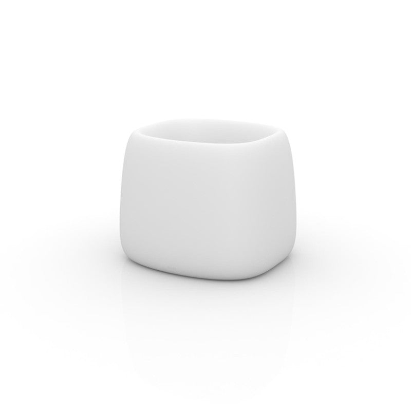 Pot Design Carré Organic Finition Blanc Mat de chez Vondom