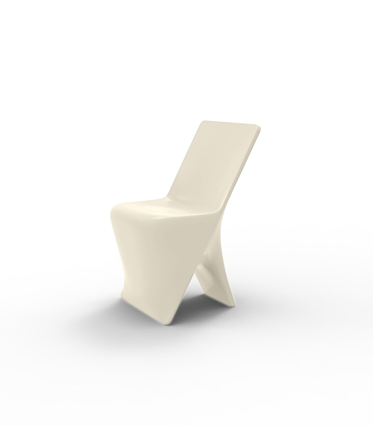Chaise finition laquée PAL VONDOM - écru
