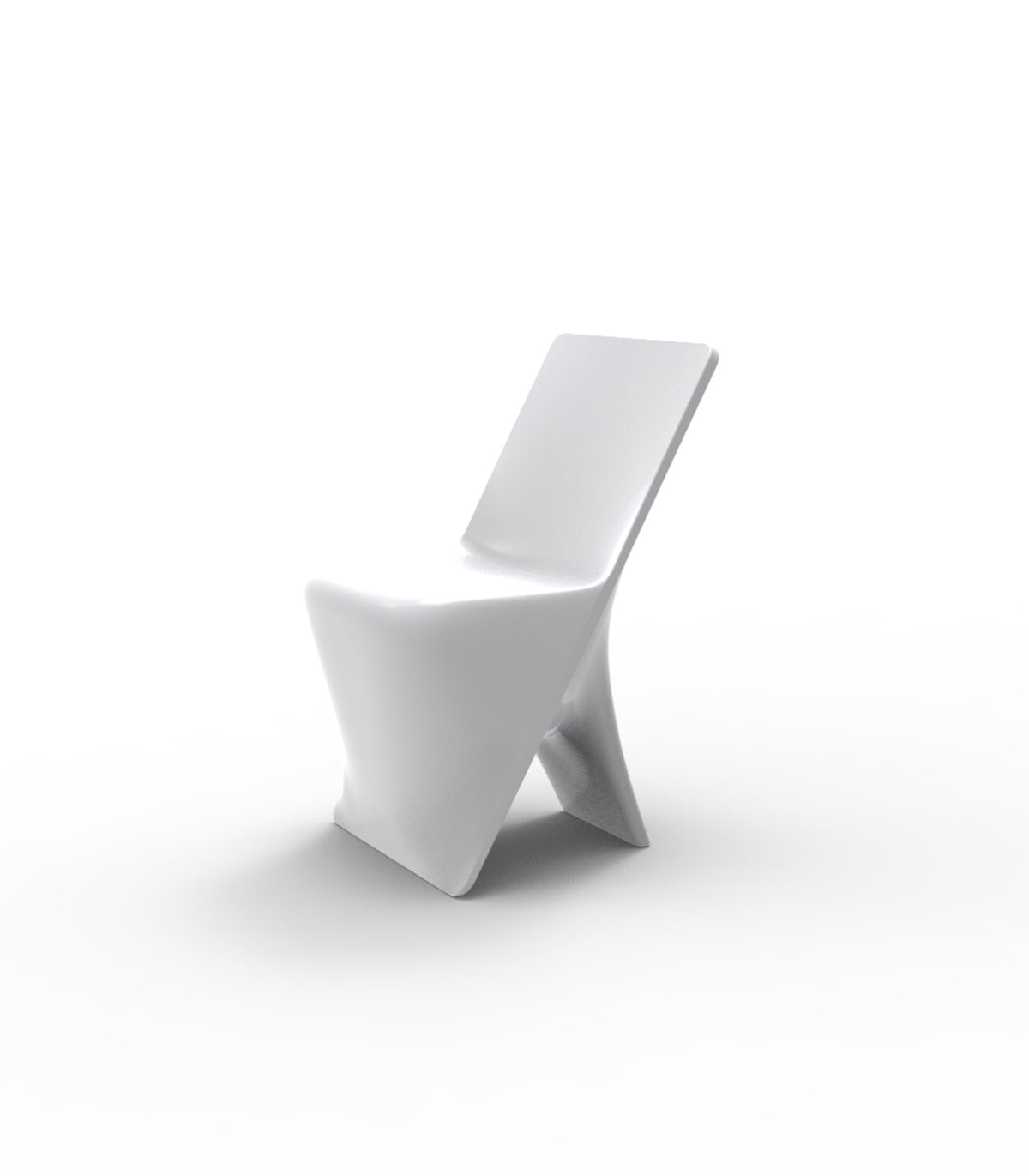 Chaise finition laquée PAL VONDOM - blanc