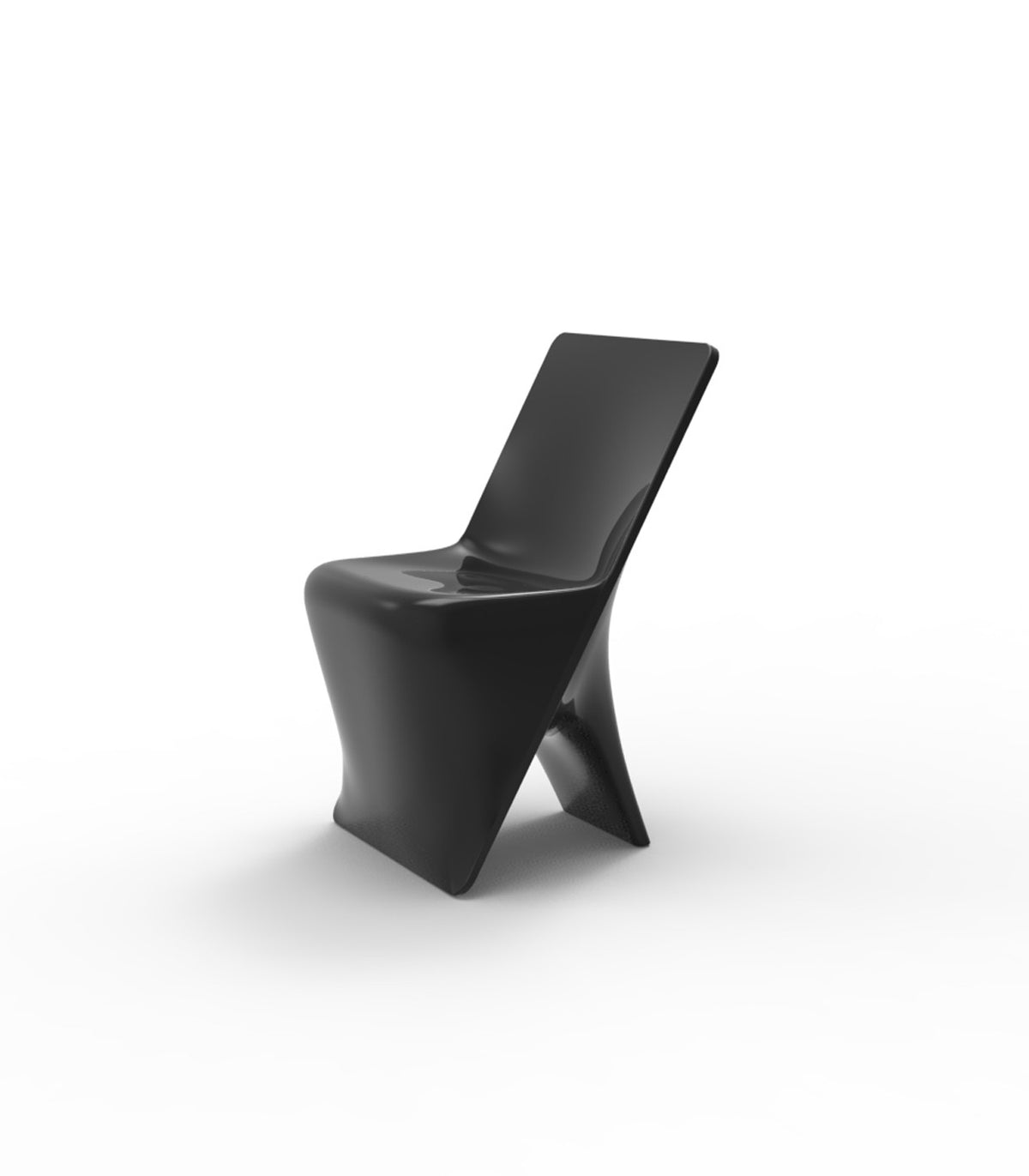 Chaise finition laquée PAL VONDOM - noir