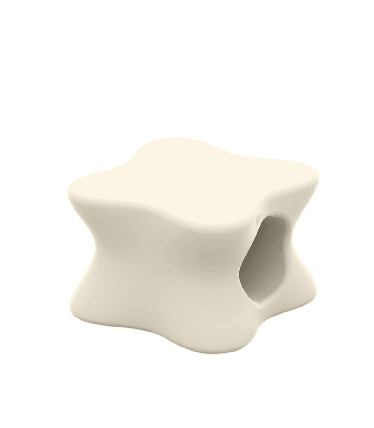 Table basse design laquée PAL VONDOM - écru