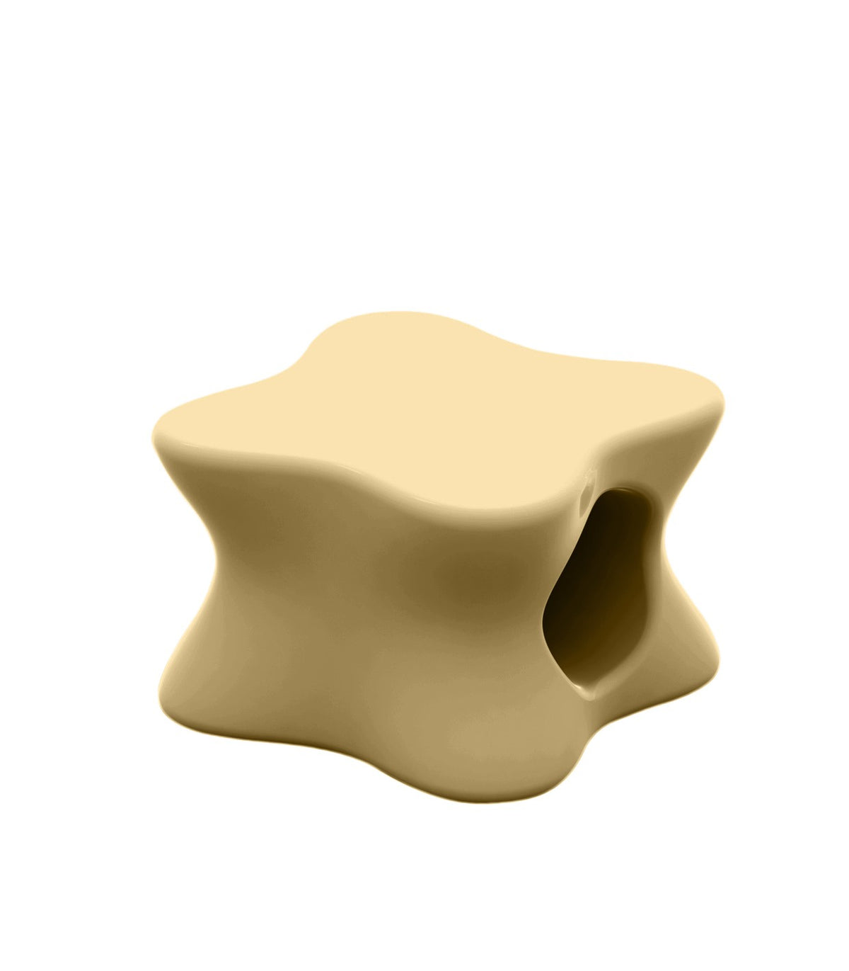 Table basse design laquée PAL VONDOM - crème