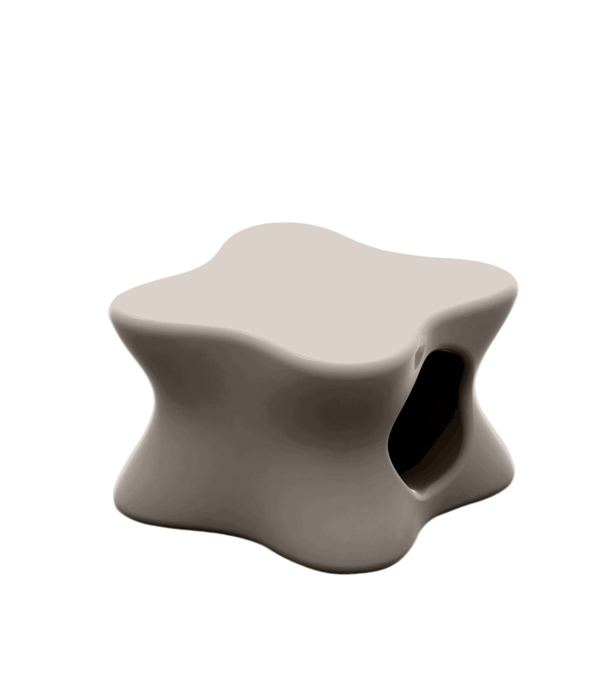 Table basse design laquée PAL VONDOM - taupe