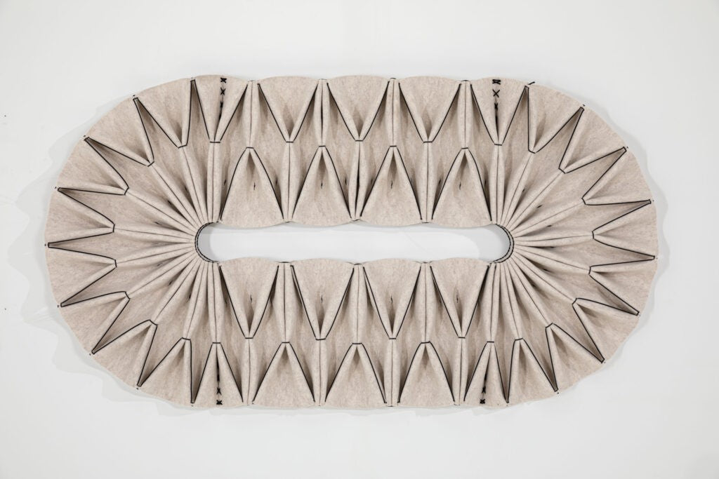 Sound Frequency Absorption ACOUSTIC PLEAT Edel Long Buzzispace Acoustic Panels