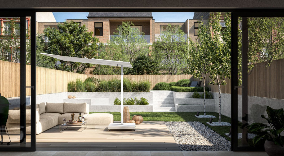 VERSA UX GRIS CLAIR - Square Cantilever Umbrella